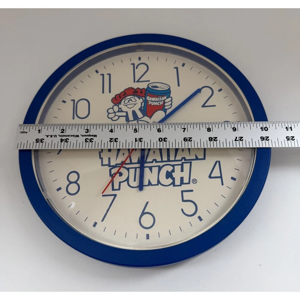 Sweda Hawaiian Punch Punchy Wall Clock Blue 10.25